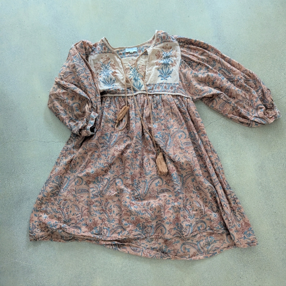 Bohemian Floral Long Sleeve Dress